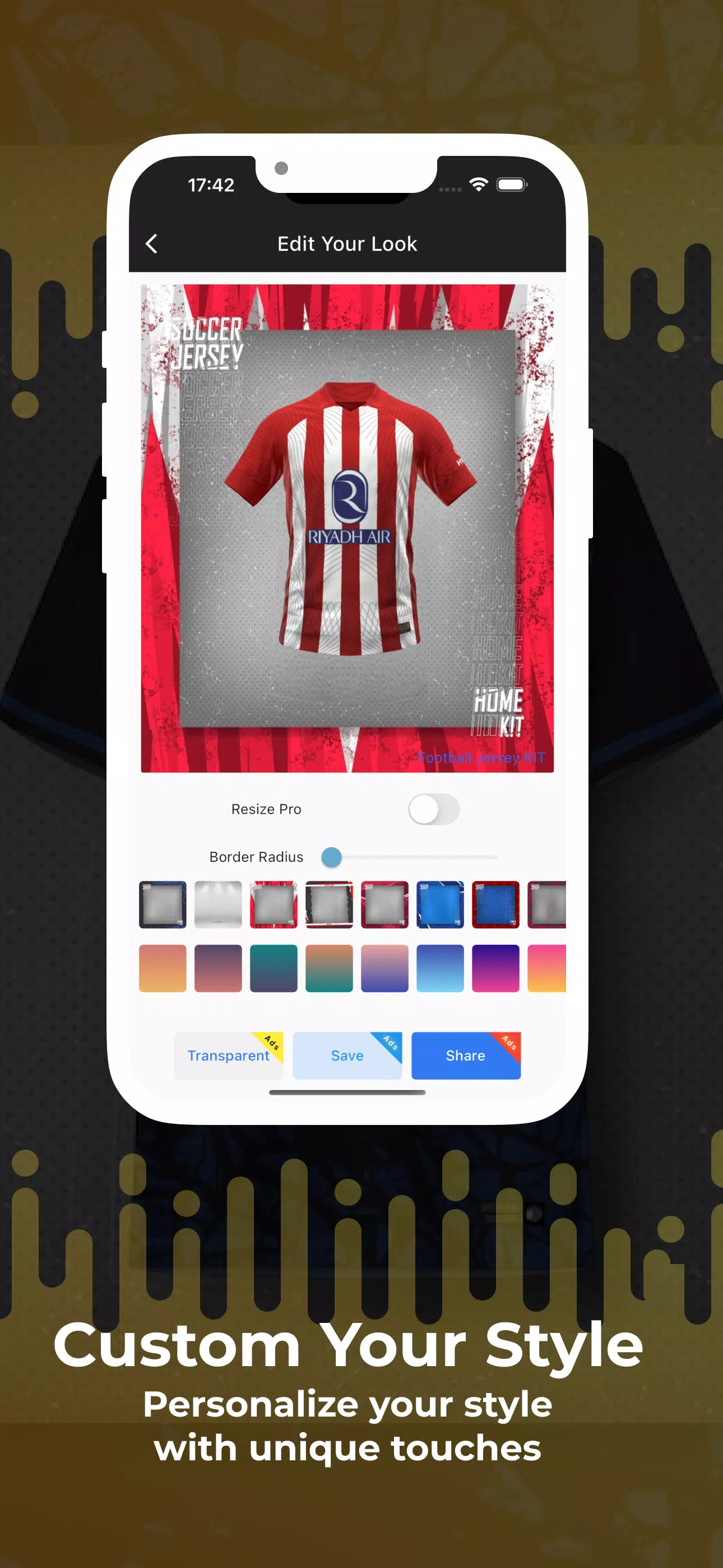 Football Jersey Kit Creator Captura de tela 2