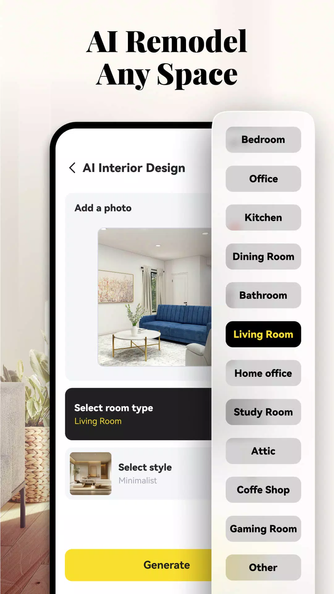 AI Home Design: Interior Decor 스크린샷 1