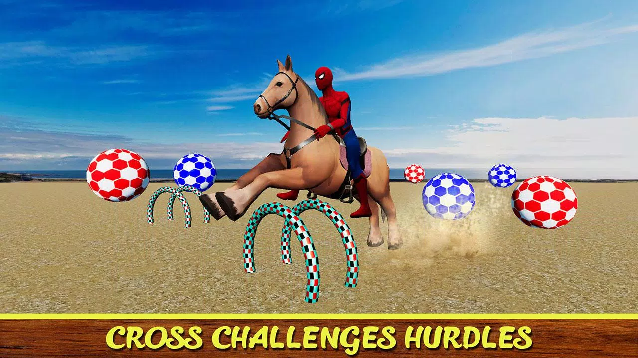 Diligent SuperHeroes Horse Riding 3d Ekran Görüntüsü 1