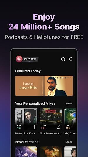 Wynk Music interface