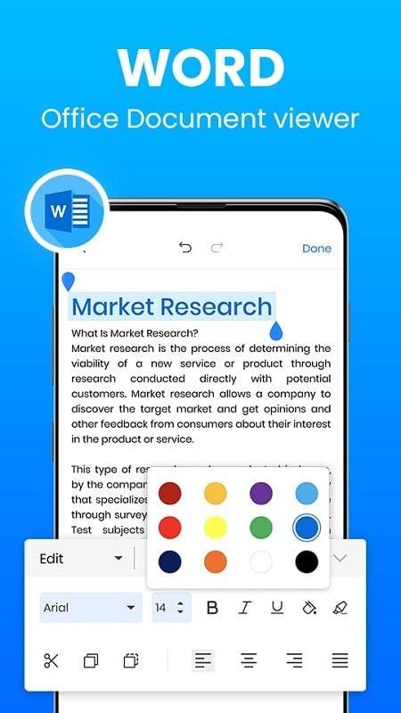 Docx Reader - PDF, XLSX, PPTX Captura de tela 2