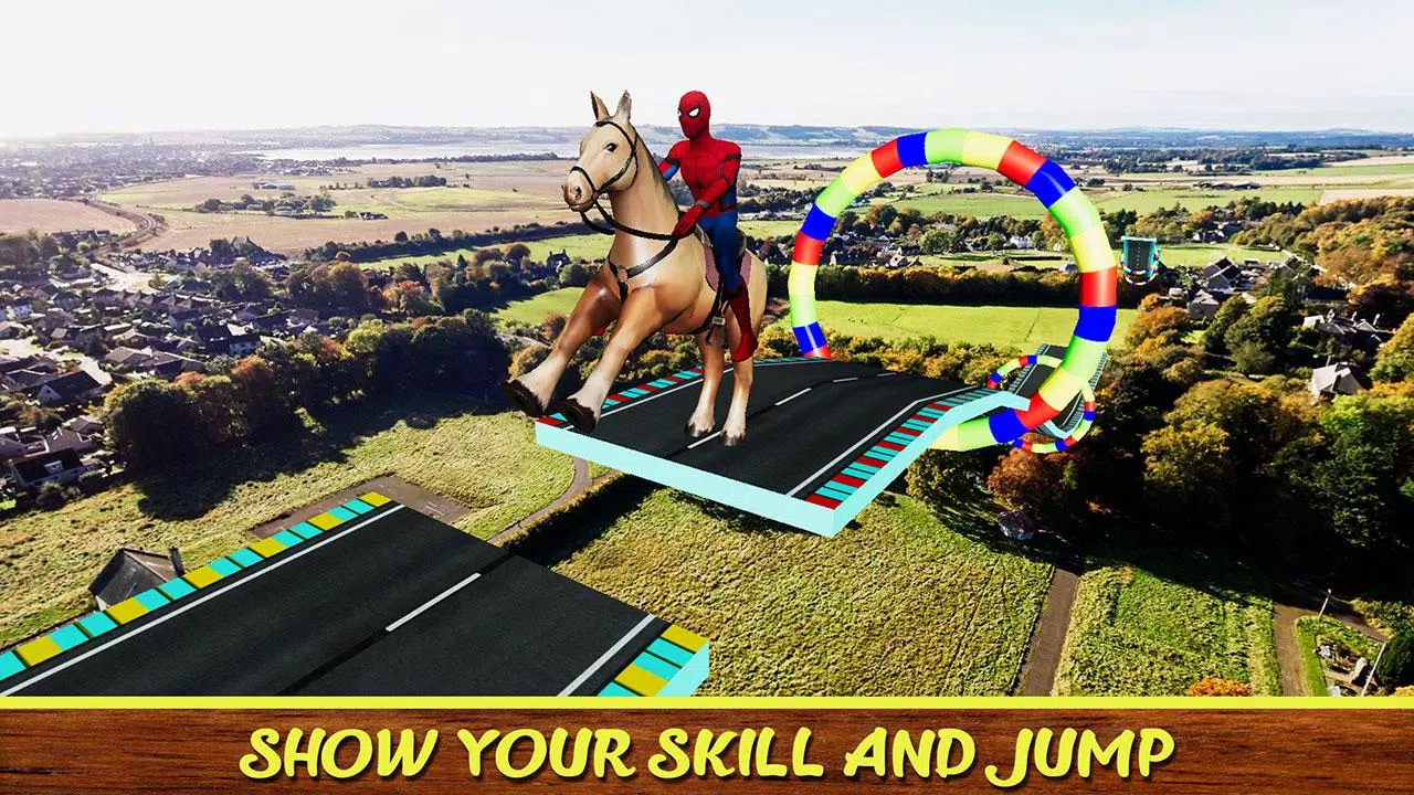 Diligent SuperHeroes Horse Riding 3d Ekran Görüntüsü 0