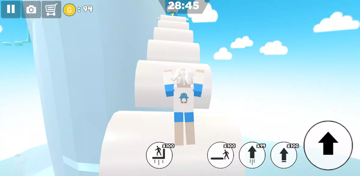 Ice snow island parkour Скриншот 2