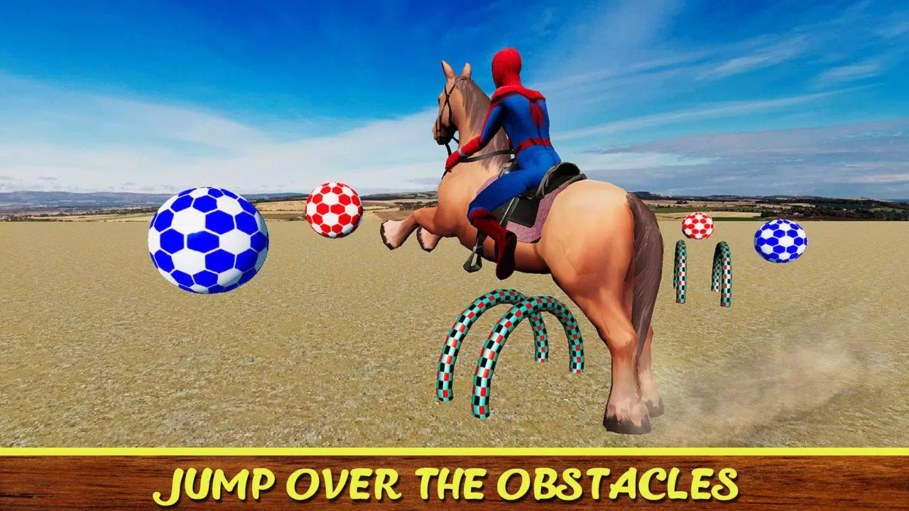 Diligent SuperHeroes Horse Riding 3d Ekran Görüntüsü 2