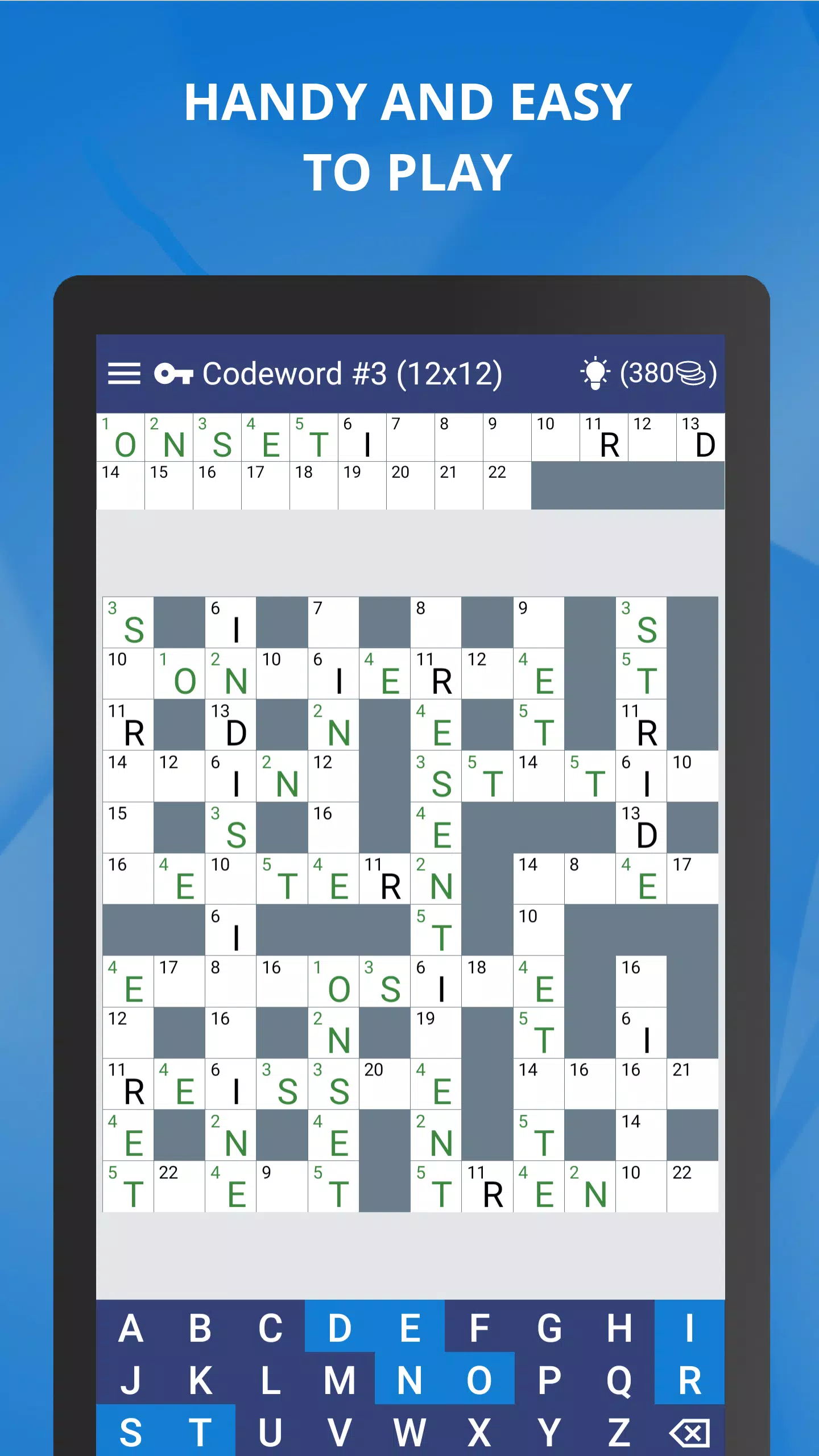 Keywords — Codeword Puzzle 스크린샷 0