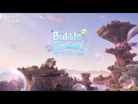 Infinity Nikki 1.5 Bubble Season key visual featuring aquatic fashion elements