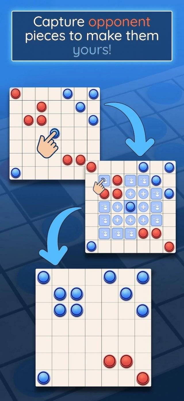 Um tabuleiro de xadrez com azulejos vermelhos e azuis