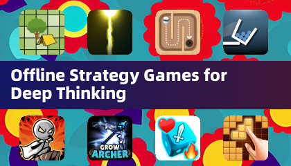 Offline Strategy Games for Deep Thinking